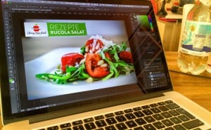 Bildbearbeitung in Photoshop für eines unserer neuen Rezepte