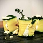 Zucchini Röllchen mit Feta