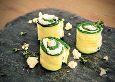 Zucchini Röllchen Vegetarisch