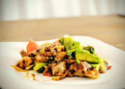 Avocado Rindfleisch Pfanne