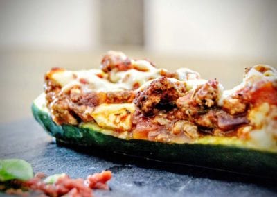 Gefüllte Zucchini Low Carb