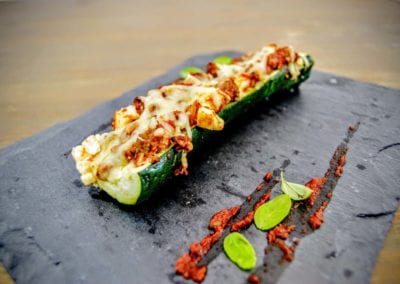 Gefüllte Zucchini Low Carb