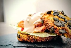 Lachs Gourmet Burger gesund