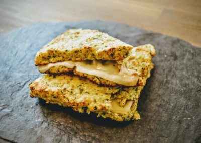 rezept low carb käsesandwich