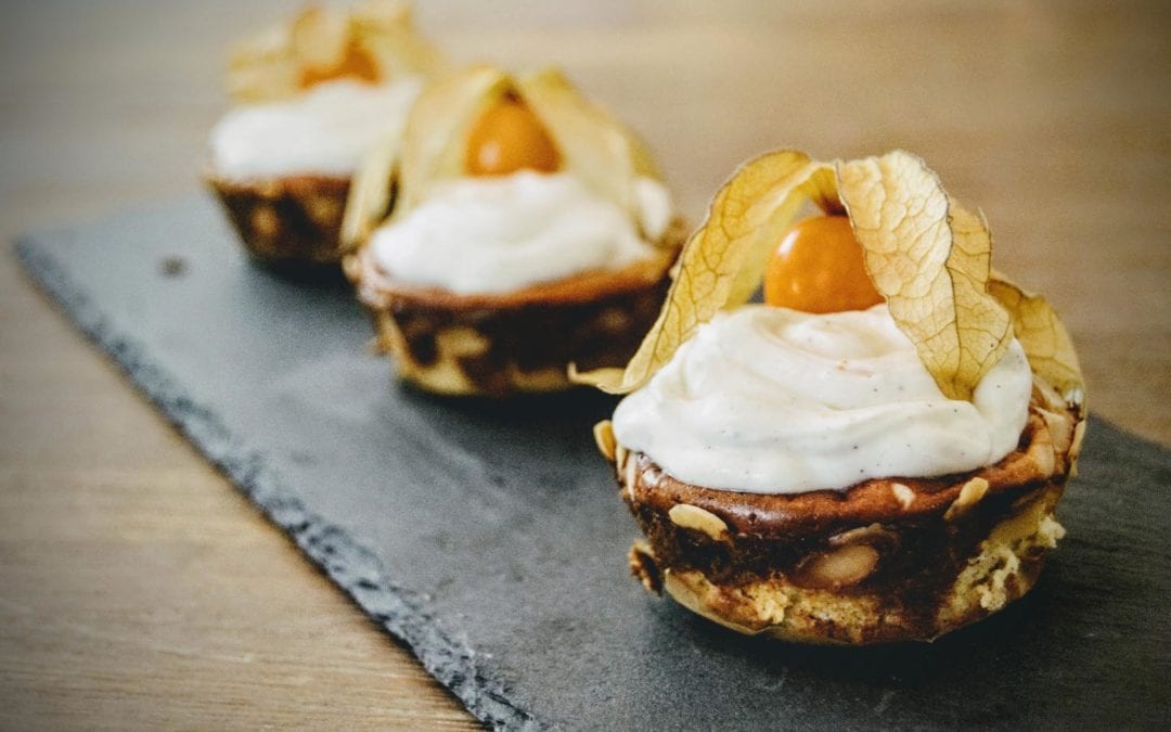 Low Carb Orangen Quark Muffins
