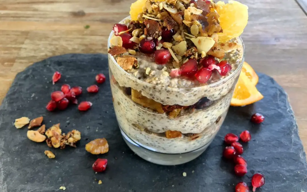 Veganes Chia Samen Frühstück