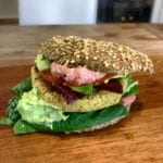 Vegetarischer Low Carb Burger