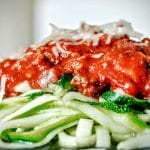 Zucchini Spaghetti Bolognese