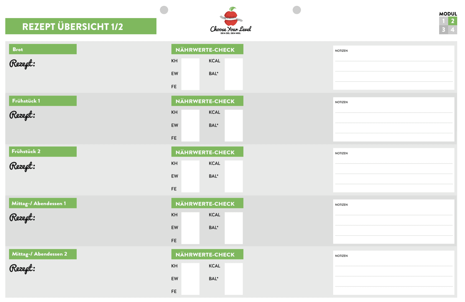 Kostenloser Diätplan für 2 Wochen Kostenlos