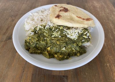 Spinat Curry Indisch mit Kokosmilch